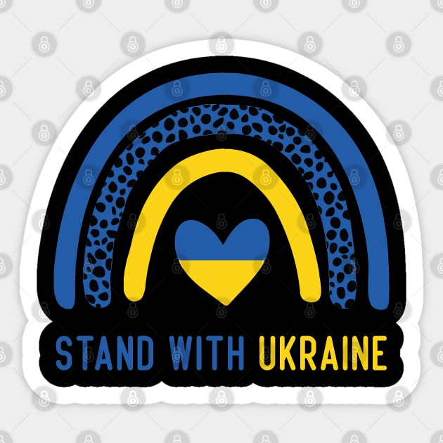 stand with ukraine leopard ukraine heart Sticker by Aymoon05